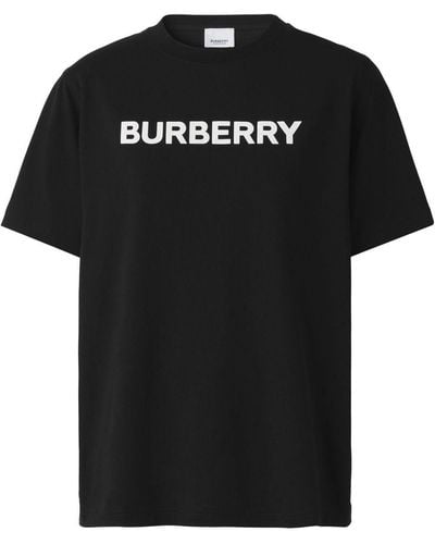 Burberry ボンディングロゴ Tシャツ - ブラック