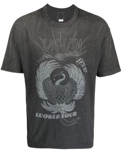 Visvim Crash World Tour Cotton T-shirt - Black