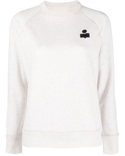 Isabel Marant Logo Crew-neck Sweatshirt - White