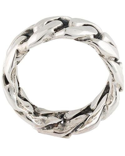 Emanuele Bicocchi Rigid Chain Ring - Metallic