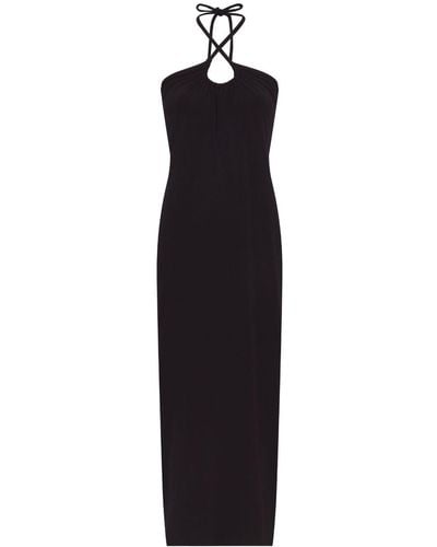 Proenza Schouler Halter Knit Maxi-dress - Black