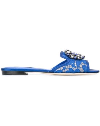 Dolce & Gabbana Slippers "Bianca" - Bleu