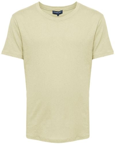 Frescobol Carioca Lucio Cotton-linen T-shirt - Yellow