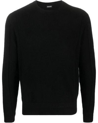 Zegna Pullover mit rundem Ausschnitt - Schwarz