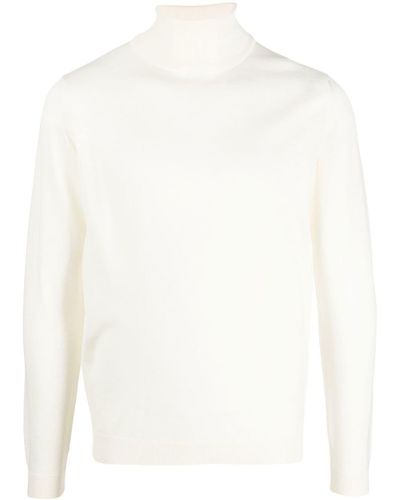 Roberto Collina Roll-neck Merino-wool Jumper - White