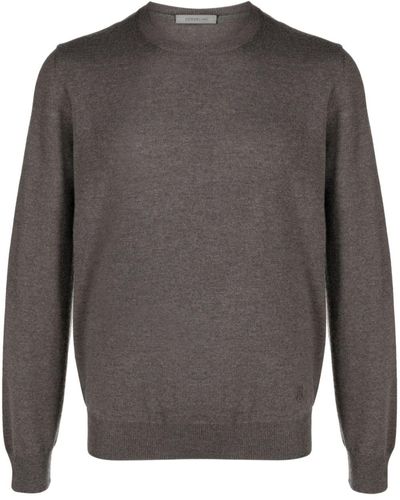 Corneliani Fine-knit Wool Jumper - Grey