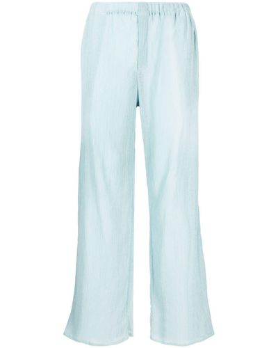 Ludovic de Saint Sernin Pleated Elasticated-waistband Pants - Blue