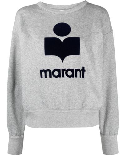 Isabel Marant Mobyli Sweatshirt mit Logo - Grau