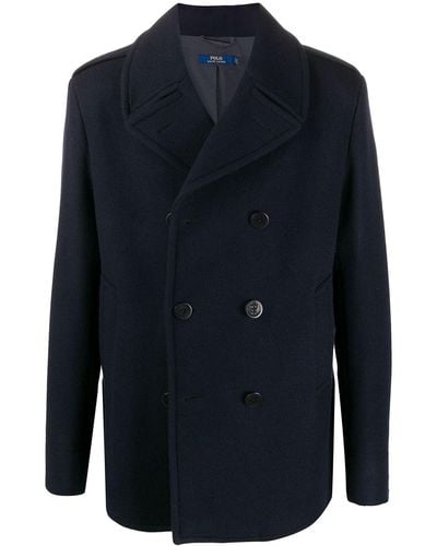 Polo Ralph Lauren Double-breasted Short Coat - Blue