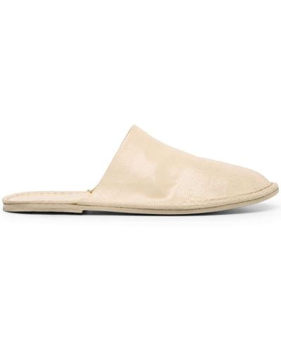 Marsèll Round-toe Leather Slippers - White