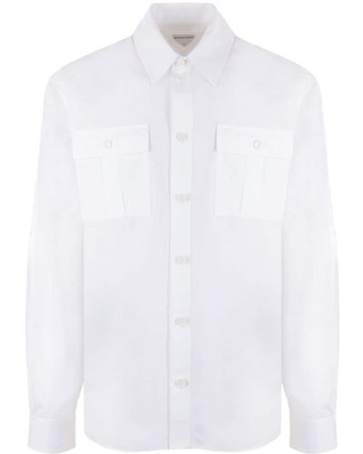 Bottega Veneta Long-sleeve Cotton Shirt - White