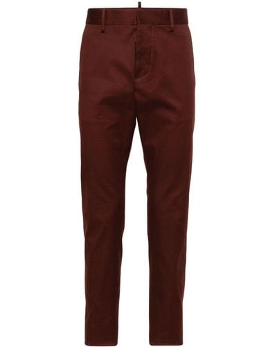 DSquared² Pantalones Cool Guy slim de talle medio - Rojo