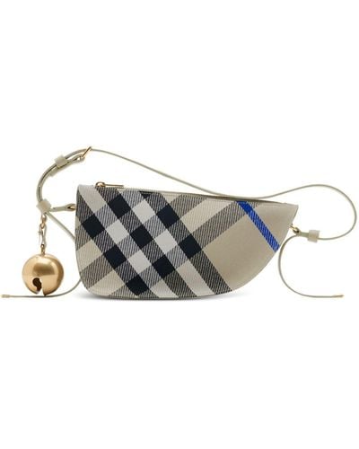 Burberry Mini Shield Sling Shoulder Bag - Metallic