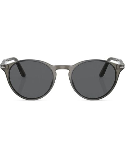Persol Sonnenbrille mit rundem Gestell - Grau