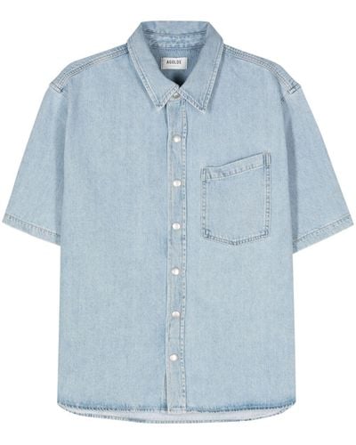 Agolde Perry Denim Shirt - Blue