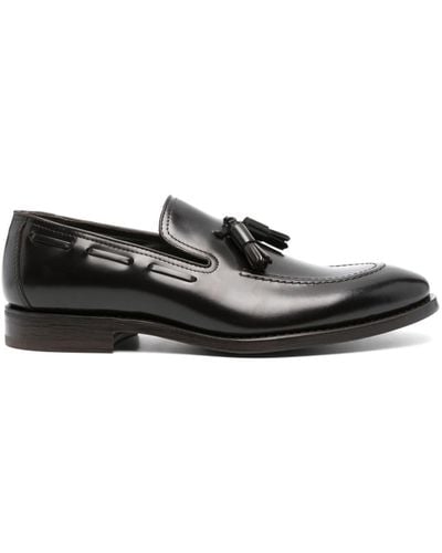 Henderson Tassel-detail Leather Loafers - Black