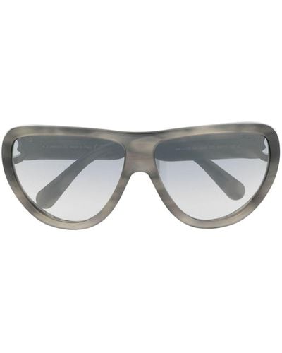 Moncler Anodize Oversized-frame Sunglasses - Grey