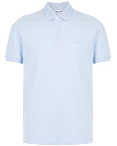 Lacoste Poloshirt Met Logopatch - Blauw