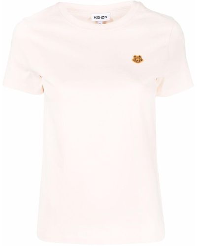 KENZO T-shirt Met Geborduurde Tijger - Meerkleurig