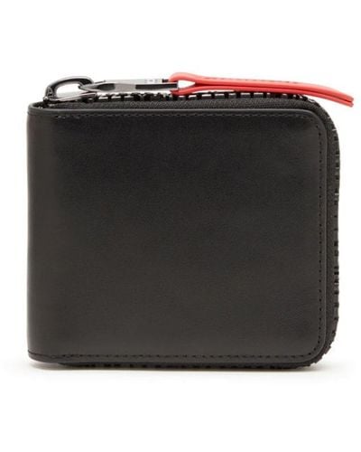 DIESEL Bi-fold Leather Wallet - Black