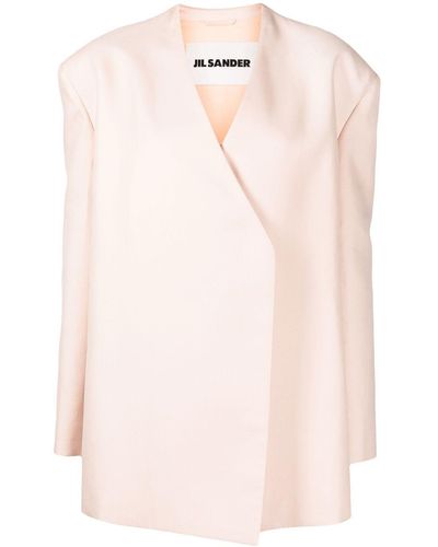 Jil Sander Wrap-design Tailored Blazer - Pink