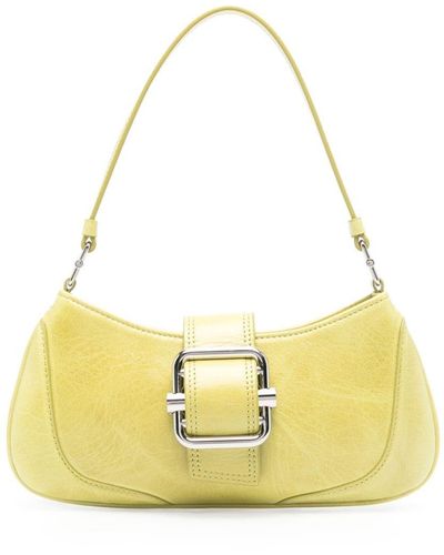 OSOI Crinkled Leather Bag - Yellow
