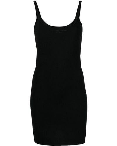 Alexander Wang Embossed-logo Mini Dress - Black