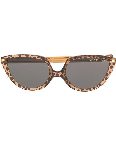 Mykita Gafas de sol Sosto Paz Leopard - Marrón