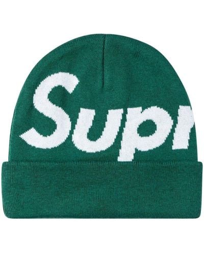 Supreme Bonnet à logo overseize - Vert
