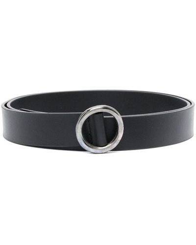 Séfr Circle Leather Belt - Black