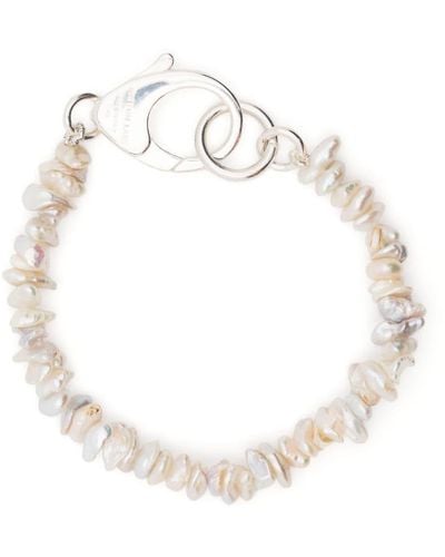 Hatton Labs Beaded Pearl Bracelet - White