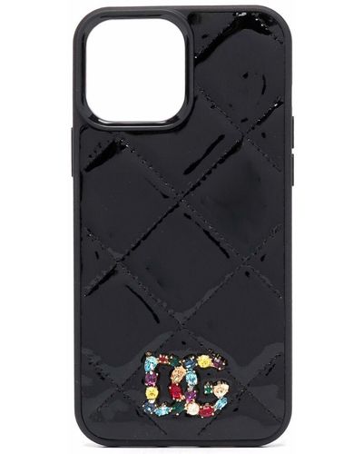 Dolce & Gabbana Iphone 13 Max Hoesje Met Logo - Zwart