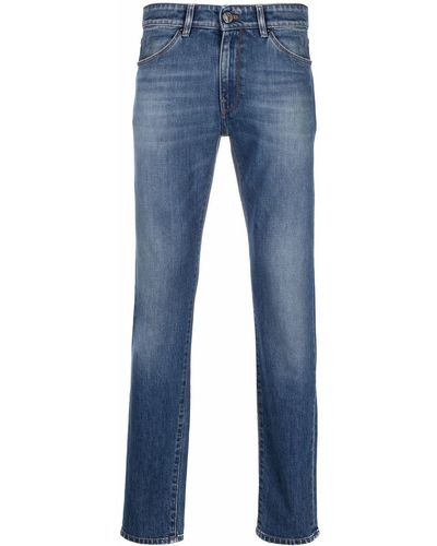 PT Torino Halbhohe Slim-Fit-Jeans - Blau
