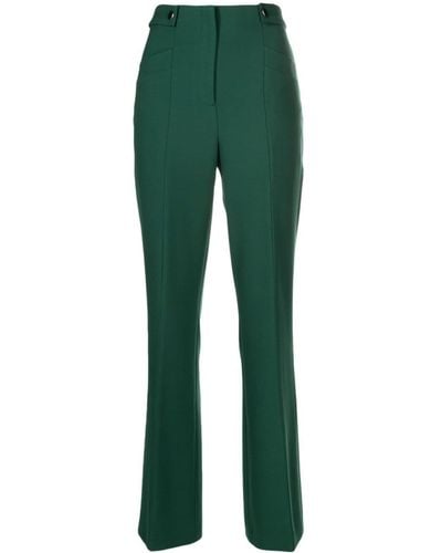 BOSS Pantalon évasé Tupera à taille haute - Vert