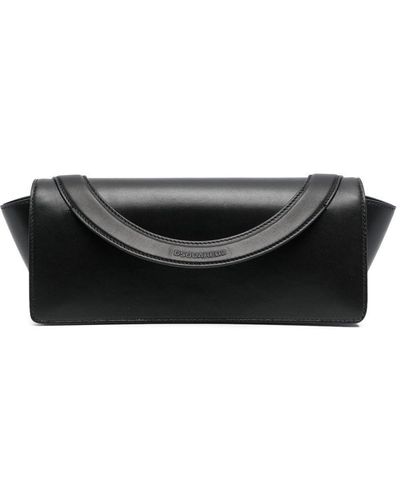 DSquared² Wrist-strap Leather Clutch Bag - Black
