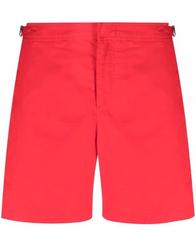 Orlebar Brown Bulldog Mid-length Swim Shorts - Red