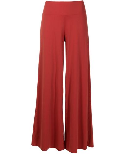 Lygia & Nanny Gardens High-waisted Palazzo Trousers - Red