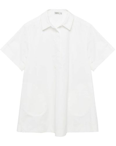 Jonathan Simkhai Robe en coton à coupe courte - Blanc