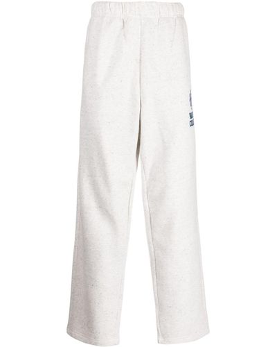 Chocoolate Logo-appliqué Jersey-texture Track Pants - White