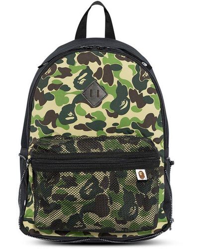 A Bathing Ape Abc Bungee Cord Backpack - Green