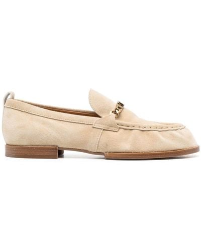 Tod's Logo Chain-link Loafers - Natural