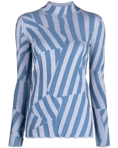 KENZO Dazzle Stripe Sweater - Blue