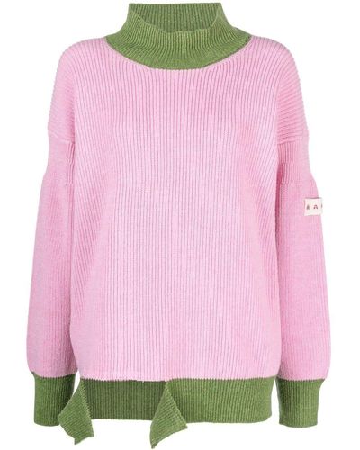 Marni Asymmetrischer Pullover - Pink