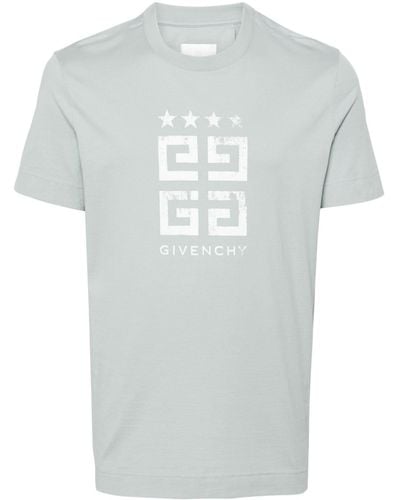 Givenchy 4g-print Cotton T-shirt - Grijs