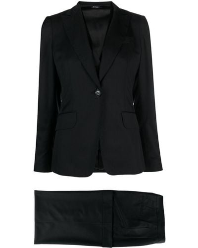 Kiton Single-breasted Virgin-wool Suit - Black
