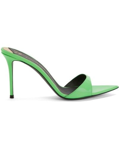 Giuseppe Zanotti Intriigo Pointed 90mm Sandals - Green