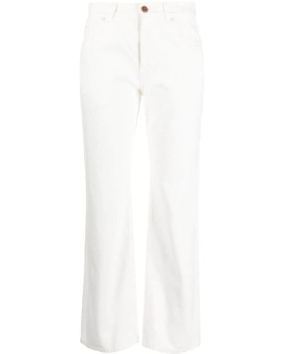 Chloé Gekürzte Bootcut-Jeans - Weiß