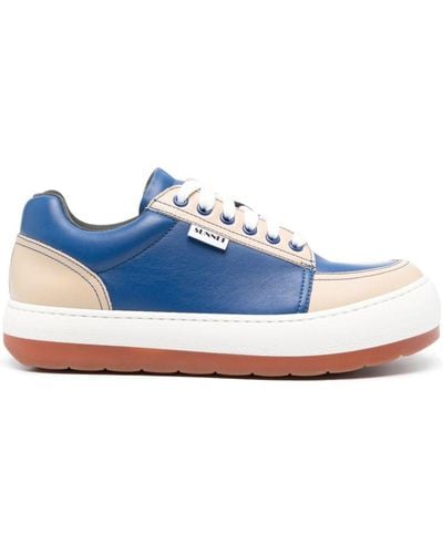 Sunnei Dreamy Panelled Trainers - Blue