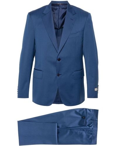 Canali Einreihiger Anzug - Blau