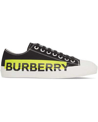 Burberry Sneakers Met Logoprint - Zwart